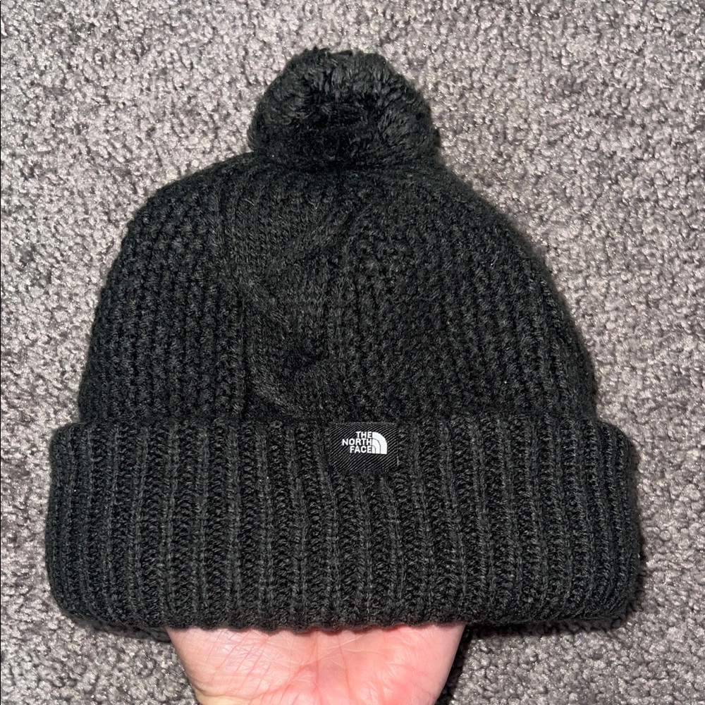 The North Face Black Cable Knit Beanie